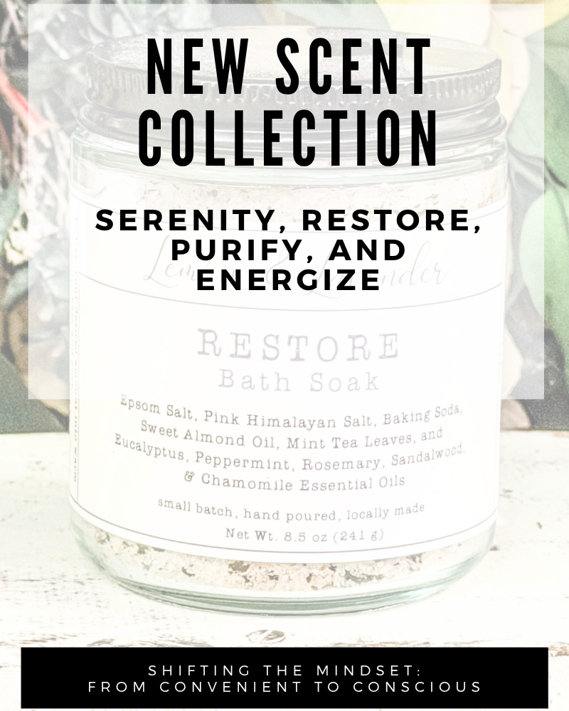 Introducing Our New 4 Scent Collection: Serenity, Restore, Purify, and Energize