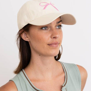 Bow Ribbon Embroidered Baseball Cap