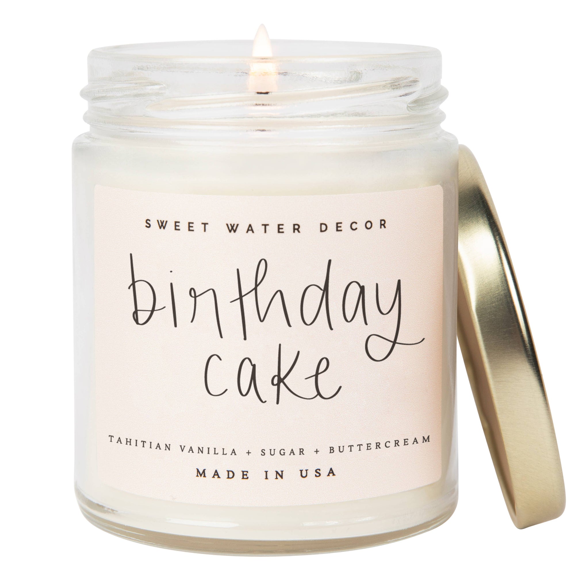 Birthday Cake 9 oz Soy Candle - Home Decor & Gifts - Lemon & Lavender