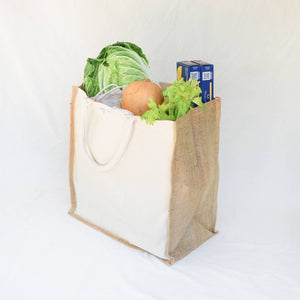 Organic Canvas & Jute Tote - X-Large