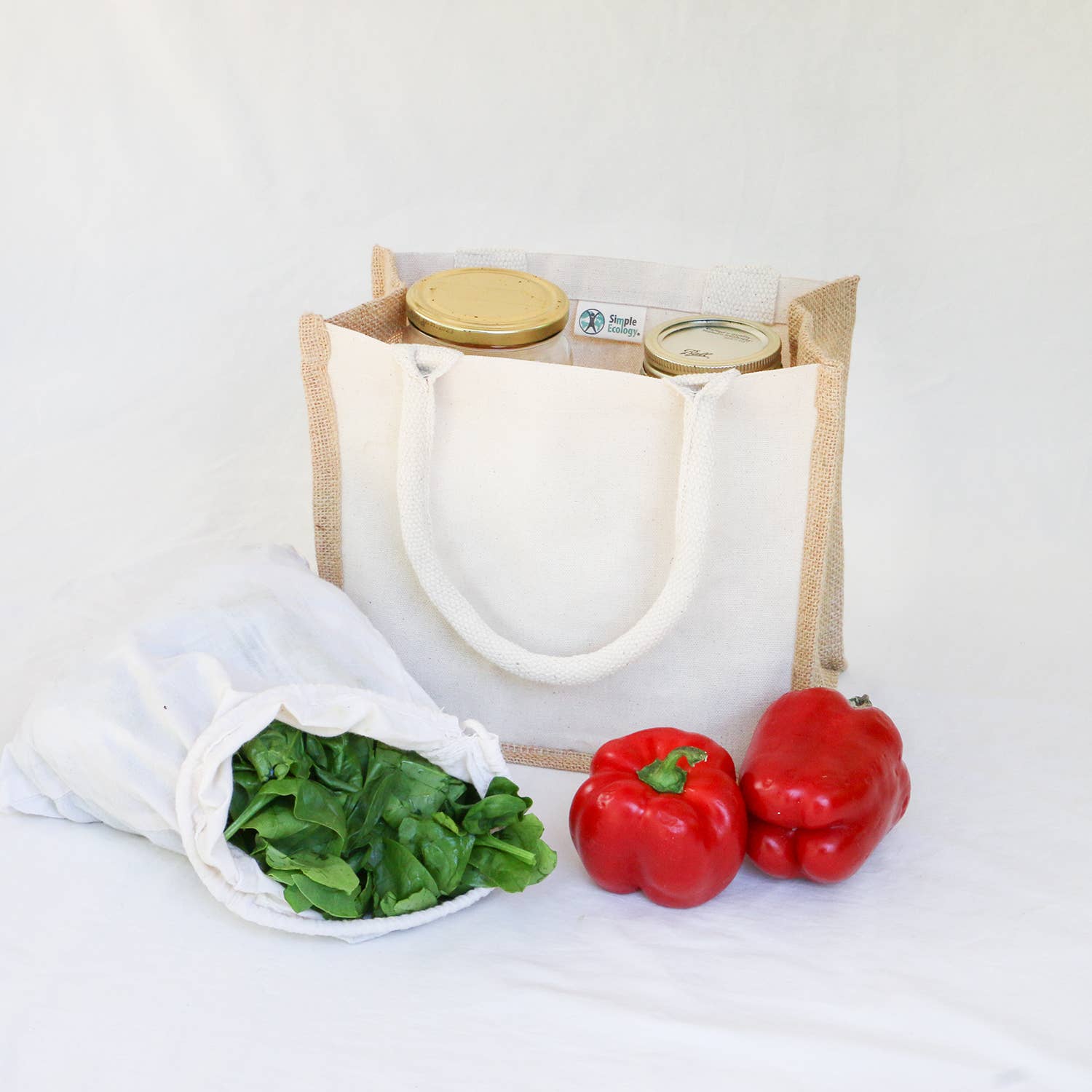 Organic Canvas & Jute Tote - Mini