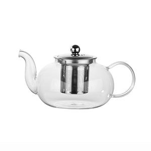 Fox Run Glass Teapot with Infuser, 4 Cup Clear Tea Pot