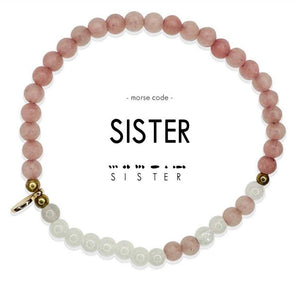 Morse Code Bracelet | SISTER: Lapis & Howlite