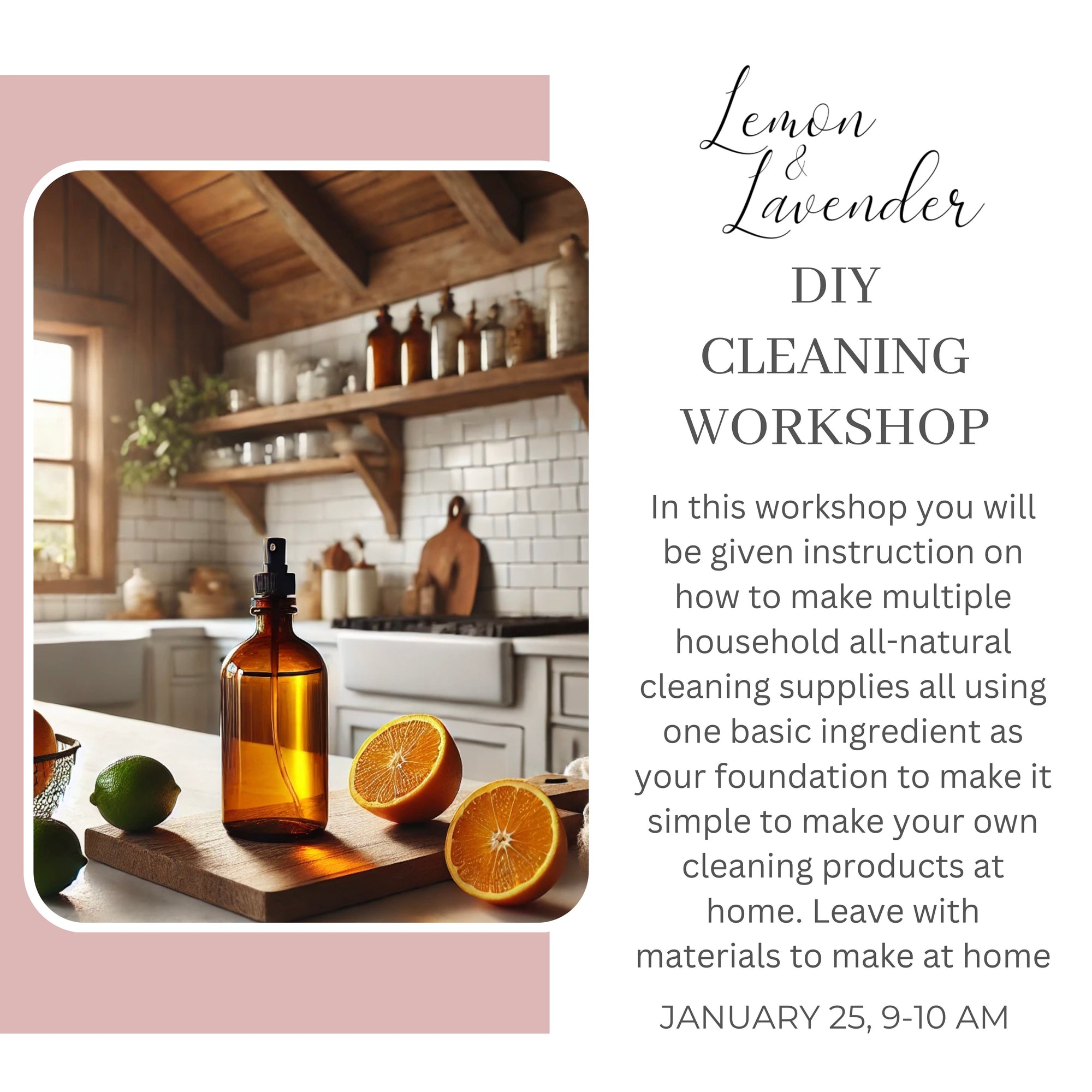 DIY Cleaning Workshop - Jan. 25th, 9 am