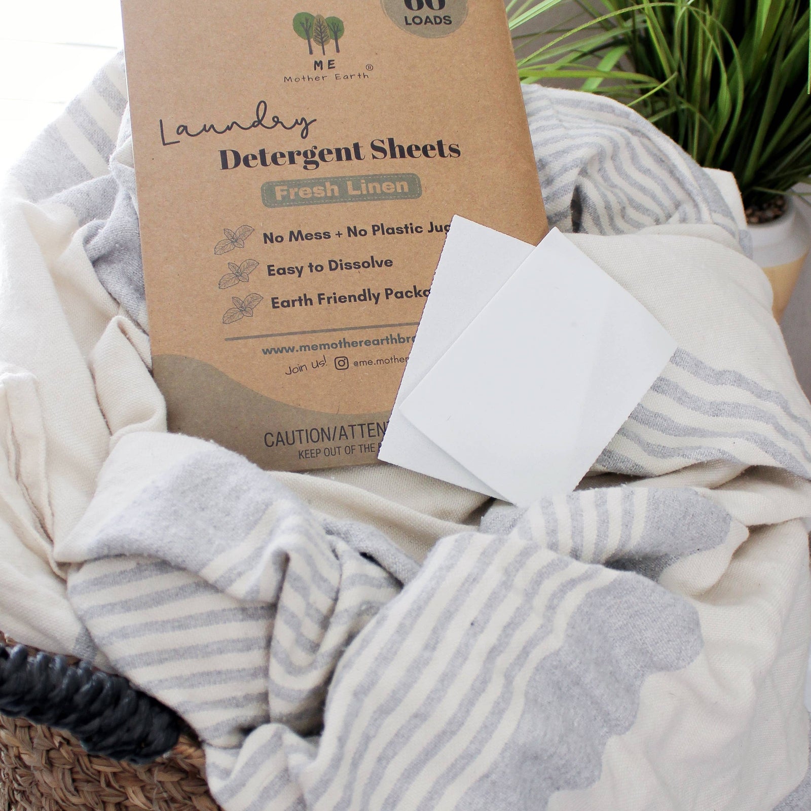 Laundry Detergent Sheets: 60 Loads: Fresh Linen - Lemon & Lavender