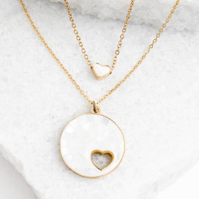 Journey Together Necklace Set in Mother of Pearl