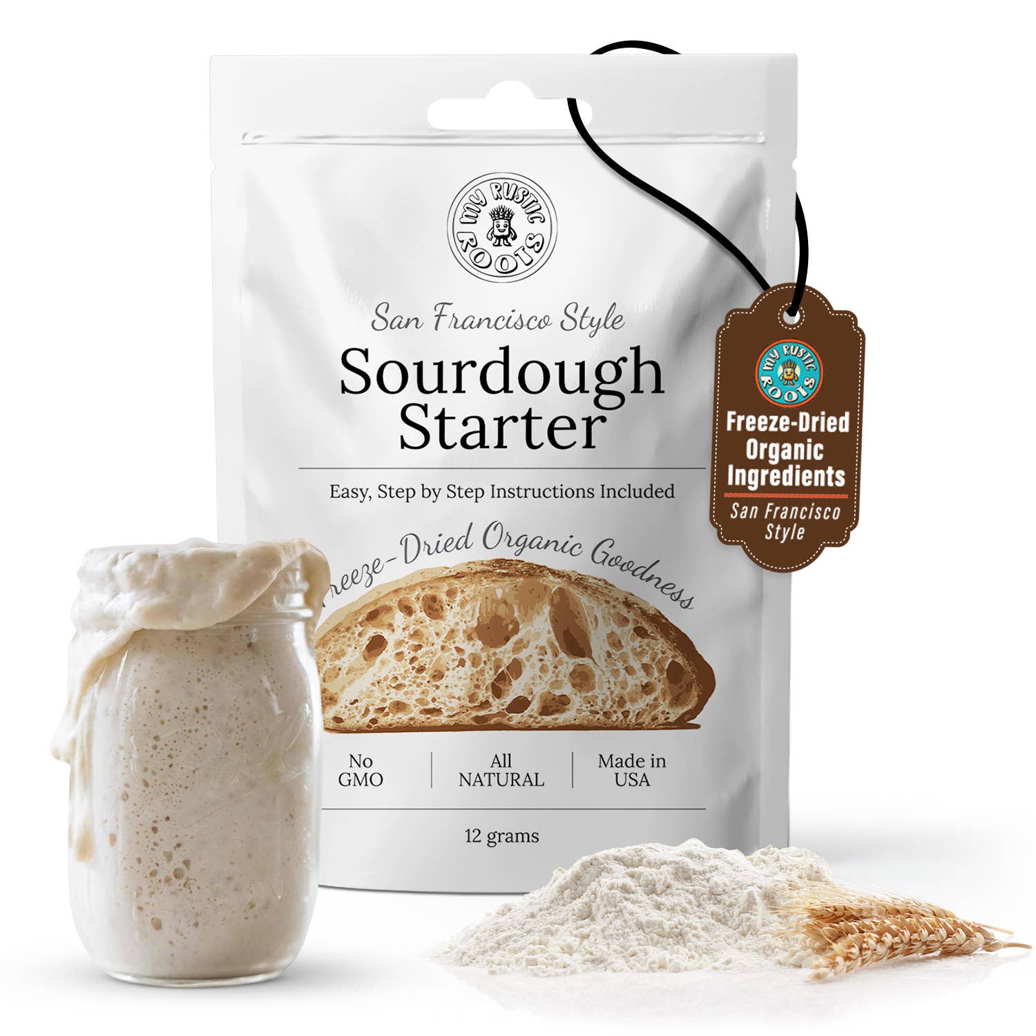 Organic, Non-GMO  Sourdough Starter Culture, Freeze Dried