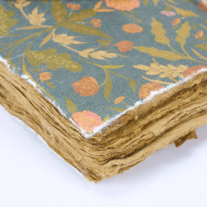 Dark Fall Folk Floral Journal