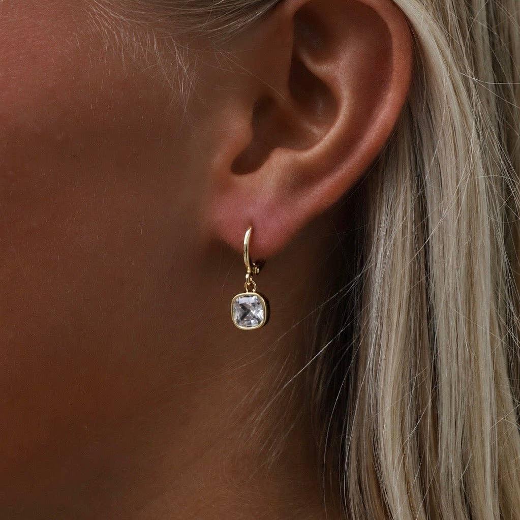 Isla Square Drop Earrings