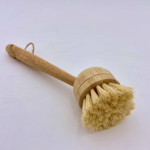 New Bamboo Long Handle Dish Brush