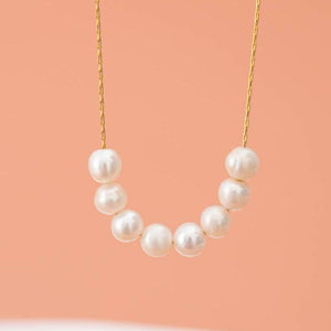 Harmony Pearl Cluster Necklace