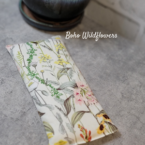 Boho Wildflowers (LAVENDER) Weighted Eye Pillow