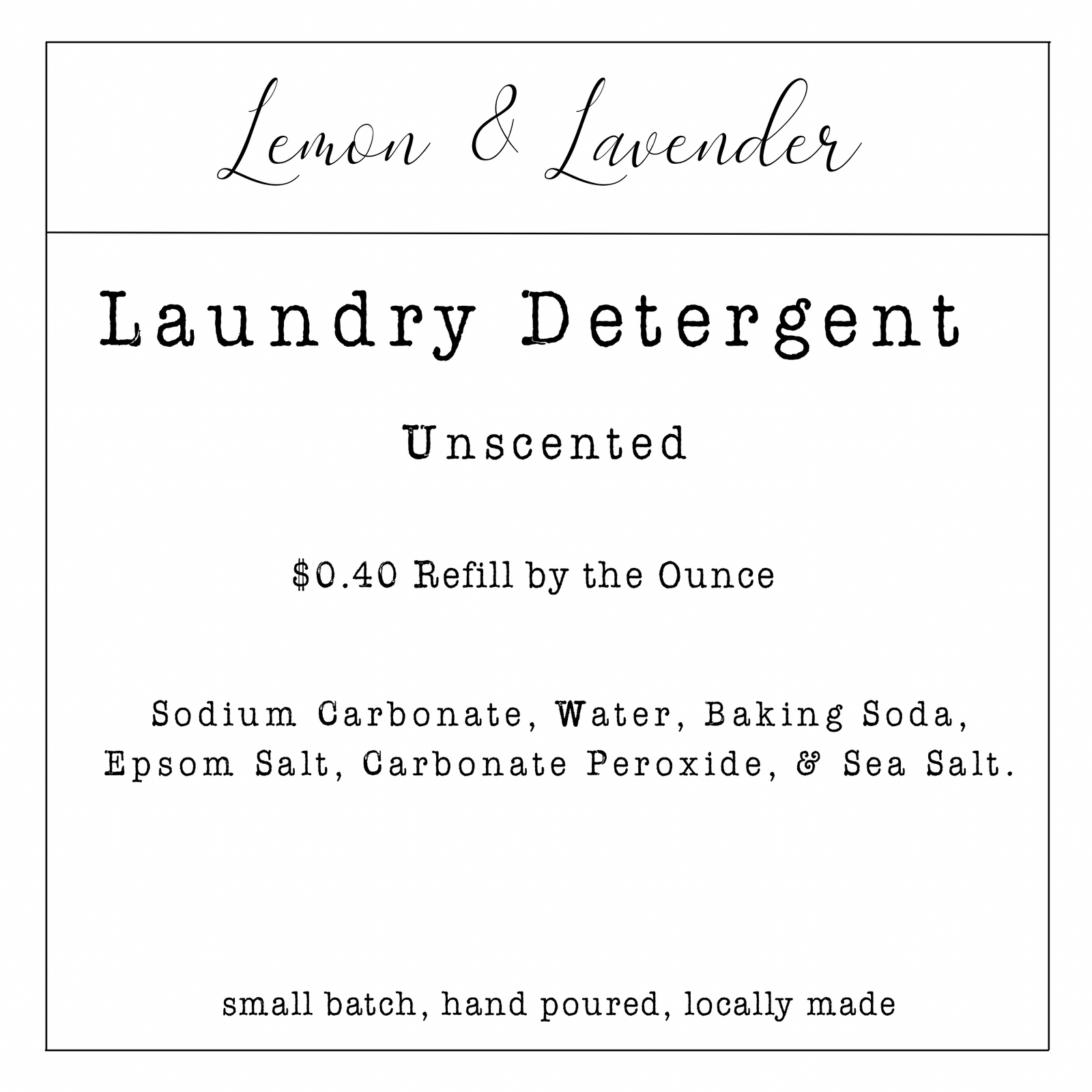 Refill Station Powder Laundry Detergent Unscented