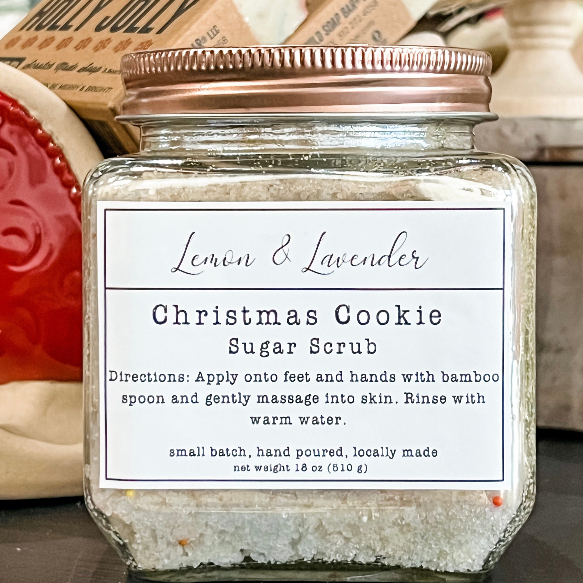 18 oz. Christmas Cookie Sugar Scrub - Small Batch by Lemon & Lavender