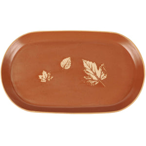 Fall Leaves Oval Platter