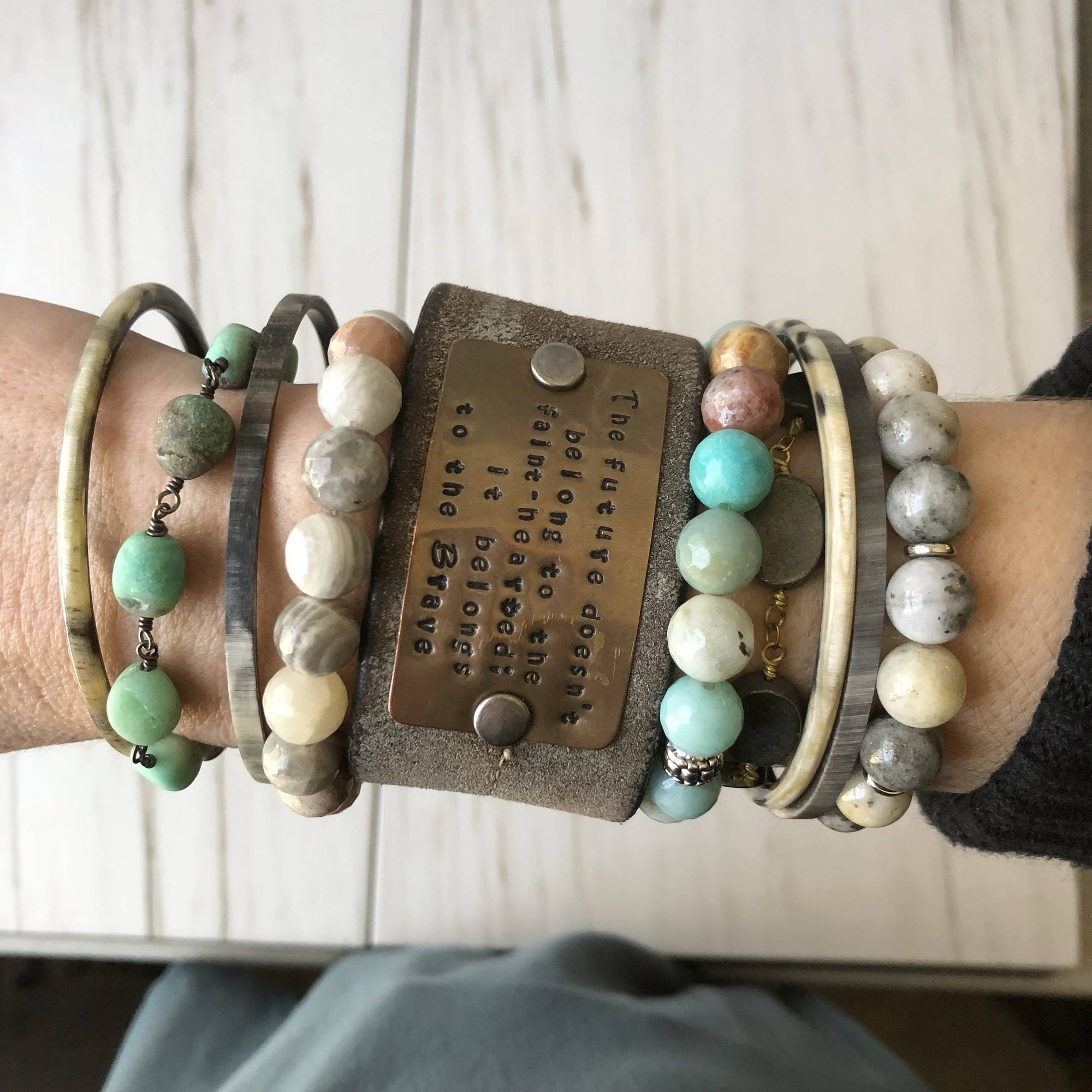 Horn Bangles Small: Polished