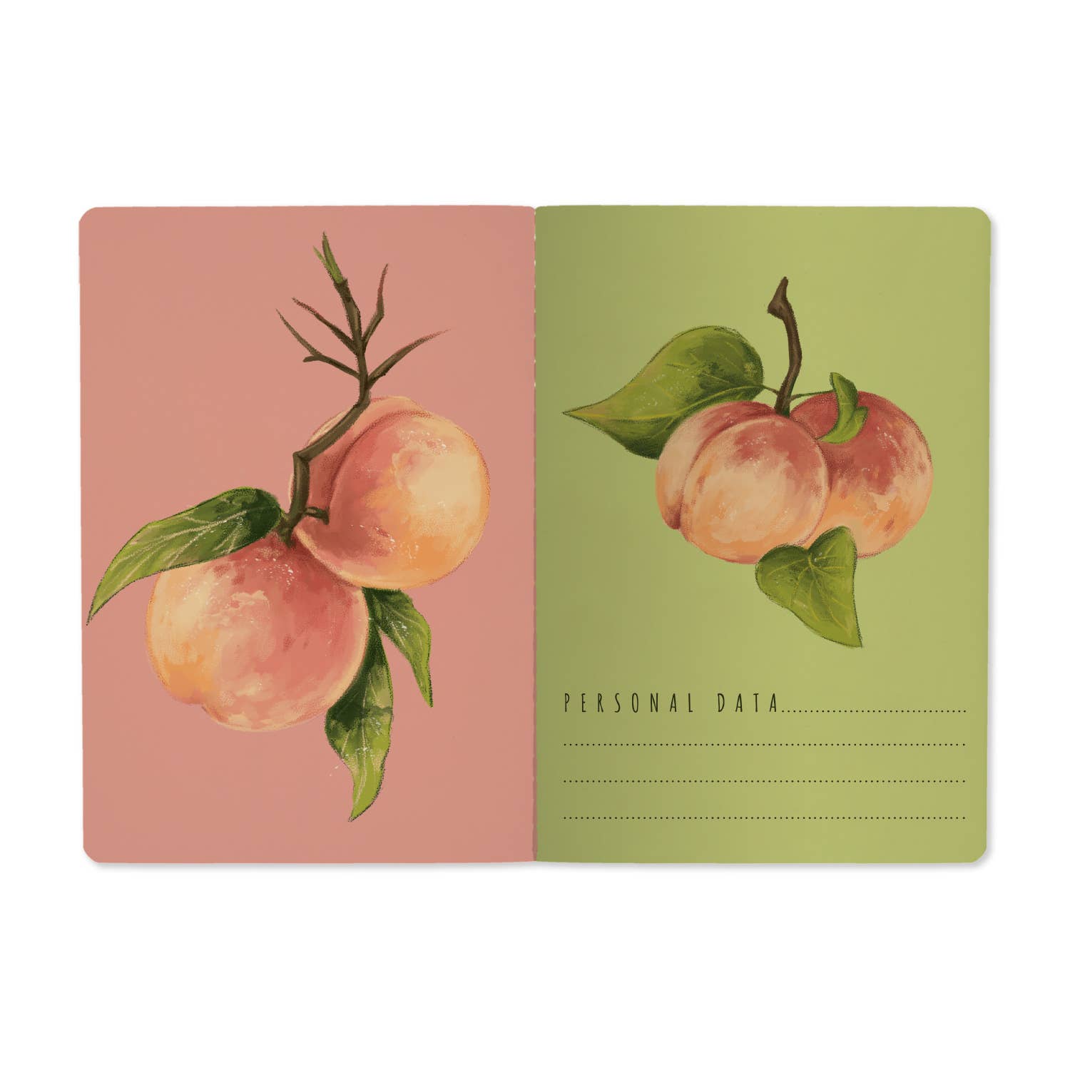 Peaches on the Tree Notebook