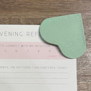 Leather Heart Bookmark