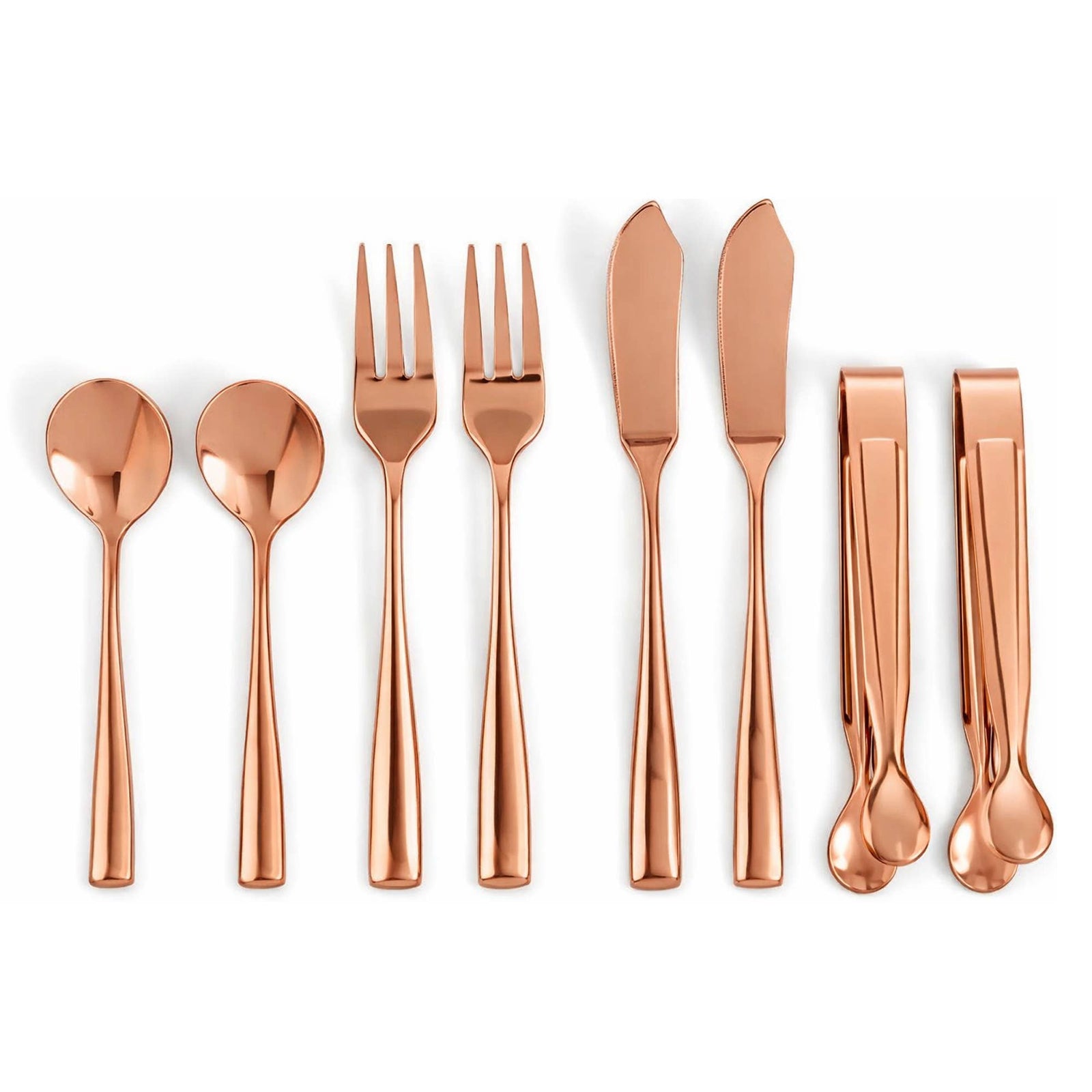 Ironwood Gourmet Copper Charcuterie Utensil Set of 8