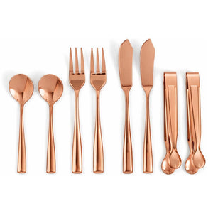 Ironwood Gourmet Copper Charcuterie Utensil Set of 8