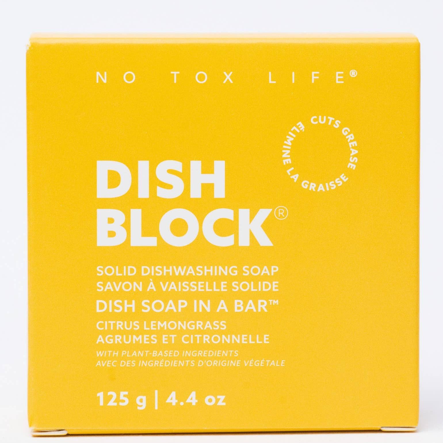 DISH BLOCK® solid dish soap bar - Citrus Lemongrass