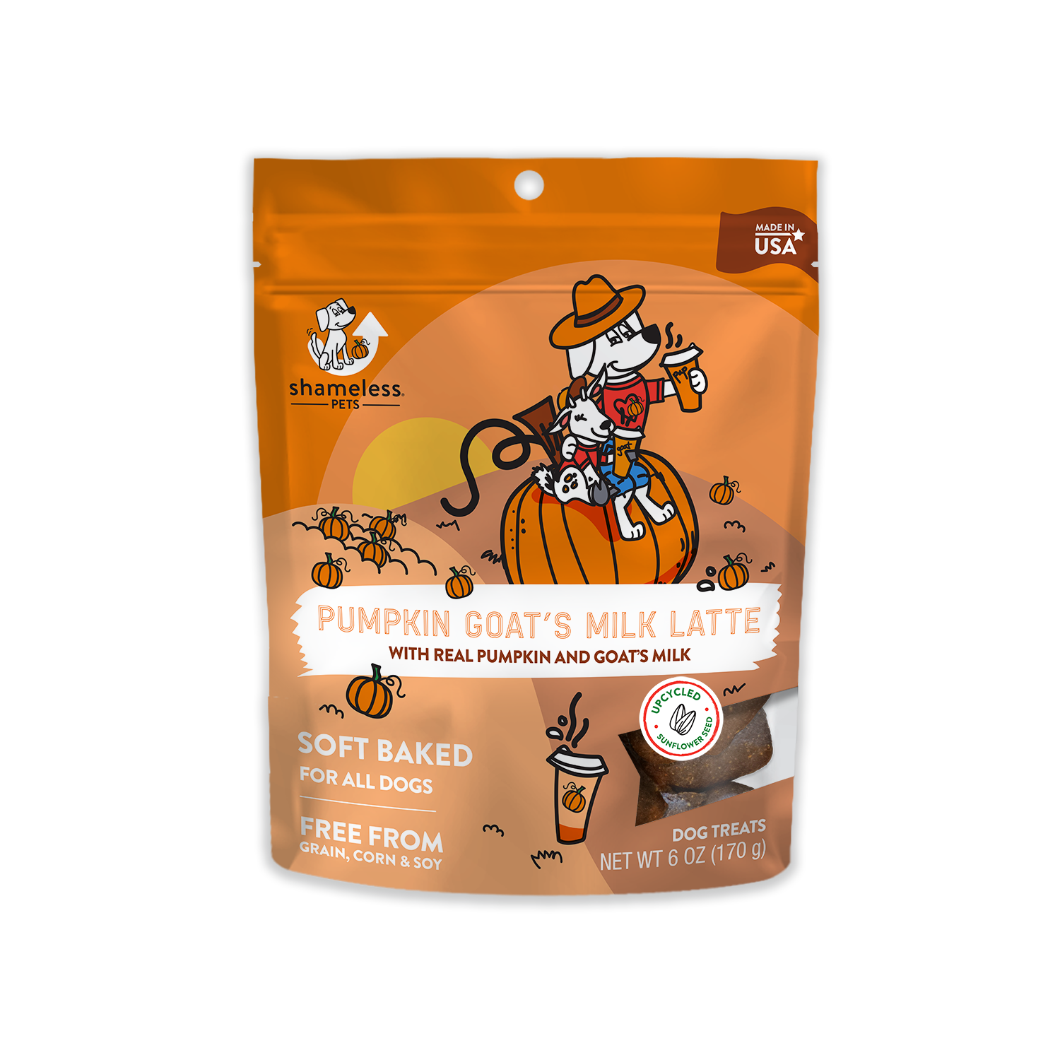 Pumpkin Goat's Milk Latte Soft-Baked Dog Treats