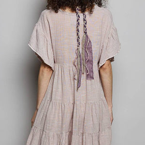 Short Sleeve Ruffle Tunic