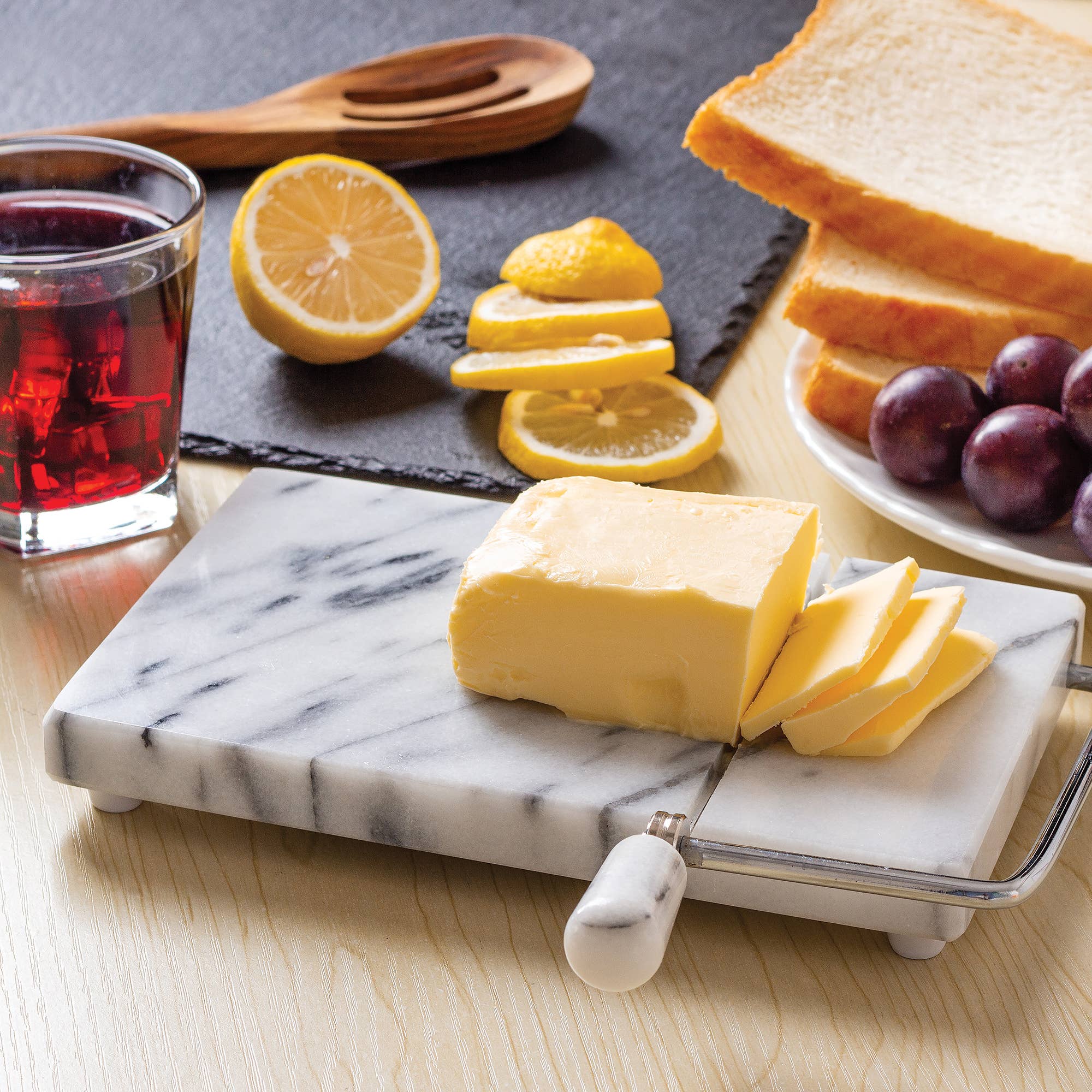 Fox Run Marble Cheese Slicer, 2 Replacement Wires, 8" x 5"