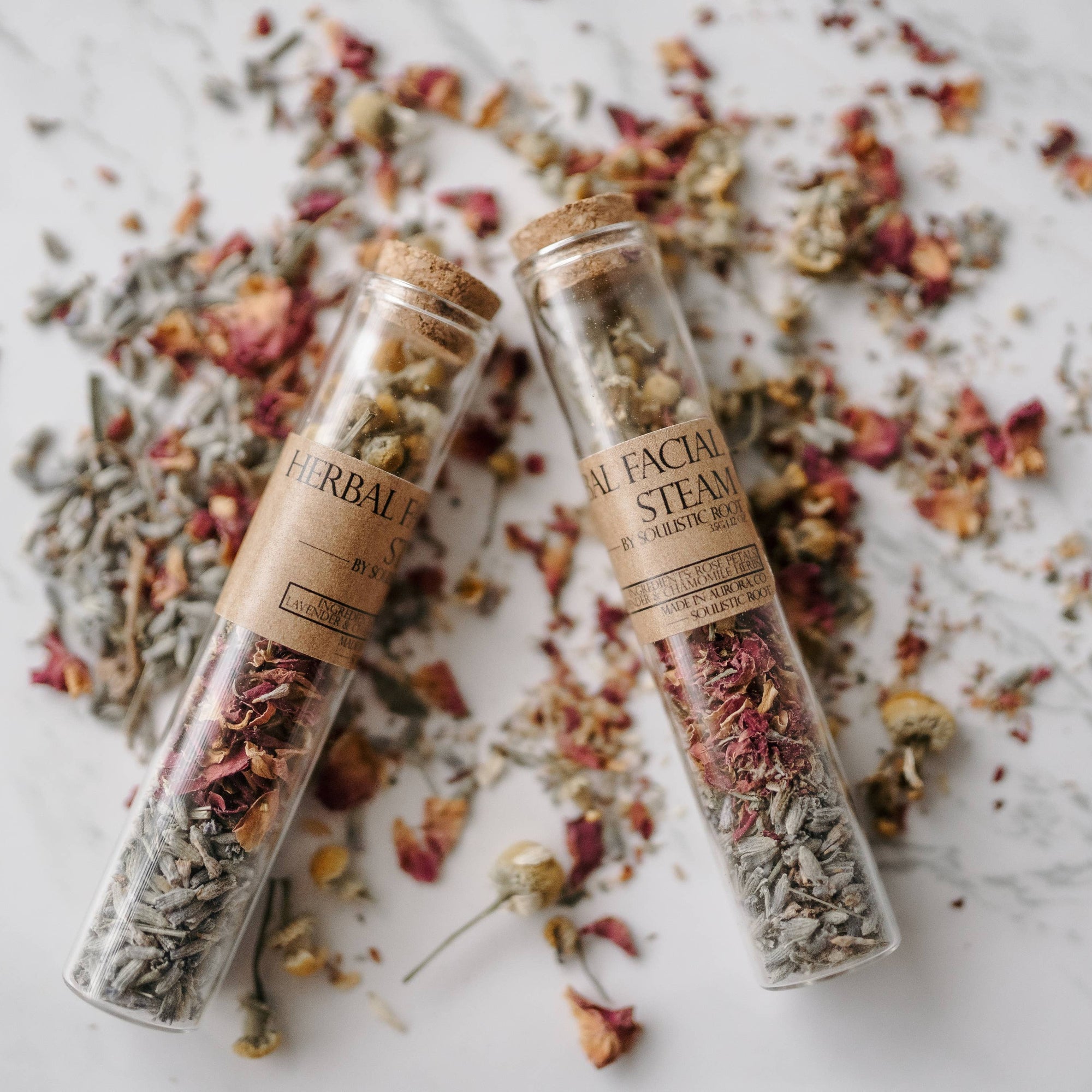 Herbal Facial Steam | Bath Tea with Dried Flowers and Herbs