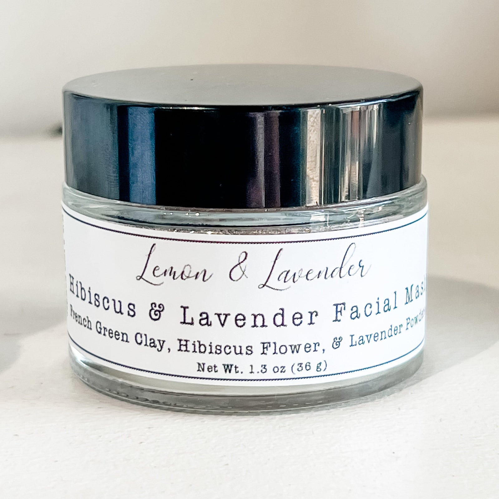 Hibiscus Lavender Clay Facial Mask - Small Batch by Lemon & Lavender