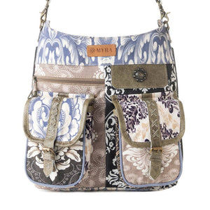 Le Fleur Bel Cowgirl Shoulder: Blue Floral