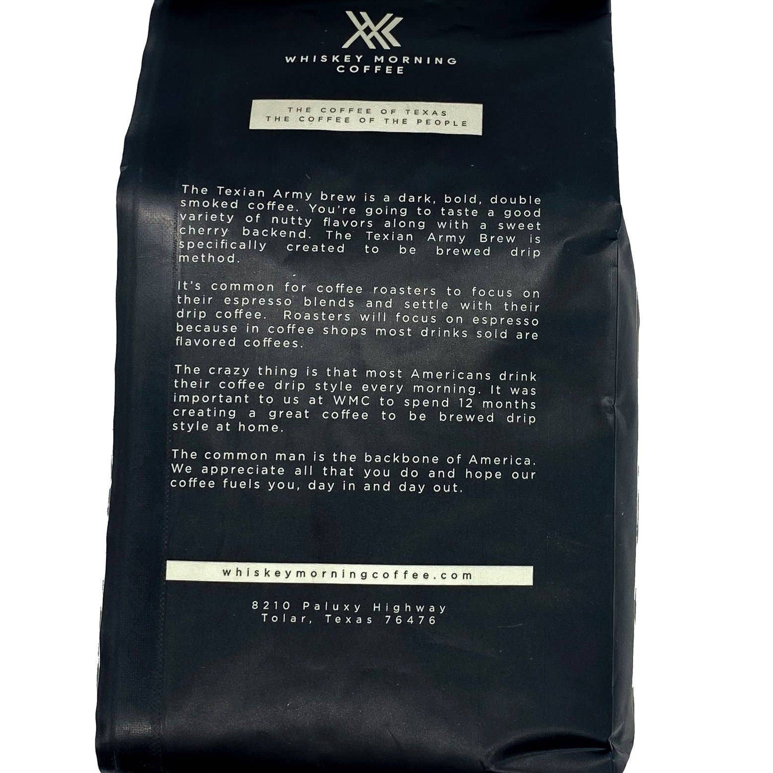 Texian Army Brew Ground Coffee: Ground