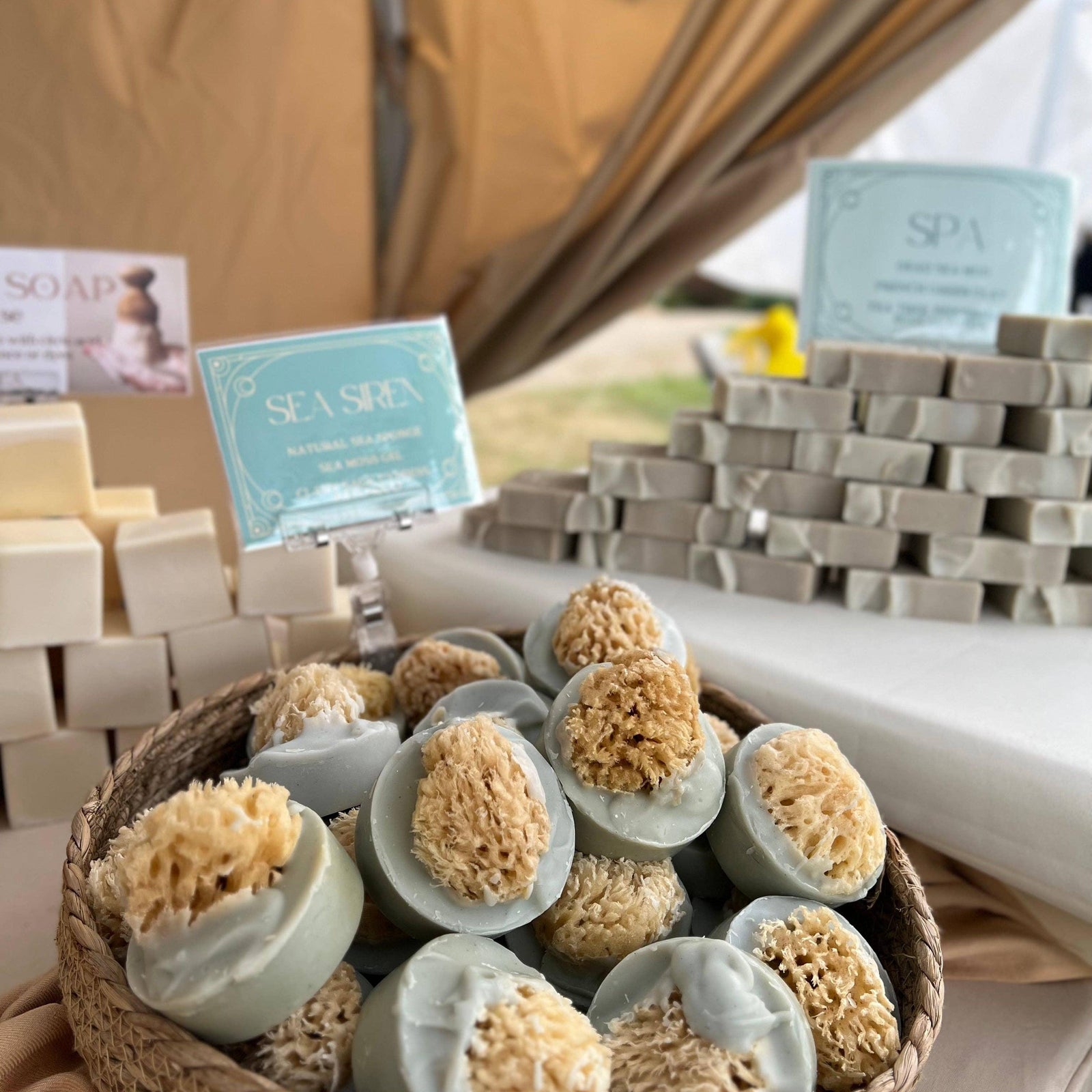 Sea Siren Sea Sponge & Sea Moss Gel Handcrafted Soap