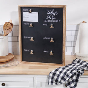 Today's Menu Take It Or Leave It Inset Box Sign