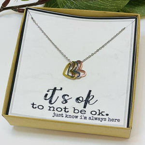 It’s Ok to not be ok Gold Necklace