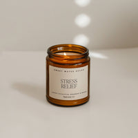 Stress Relief 9 oz Soy Candle - Home Decor & Gifts