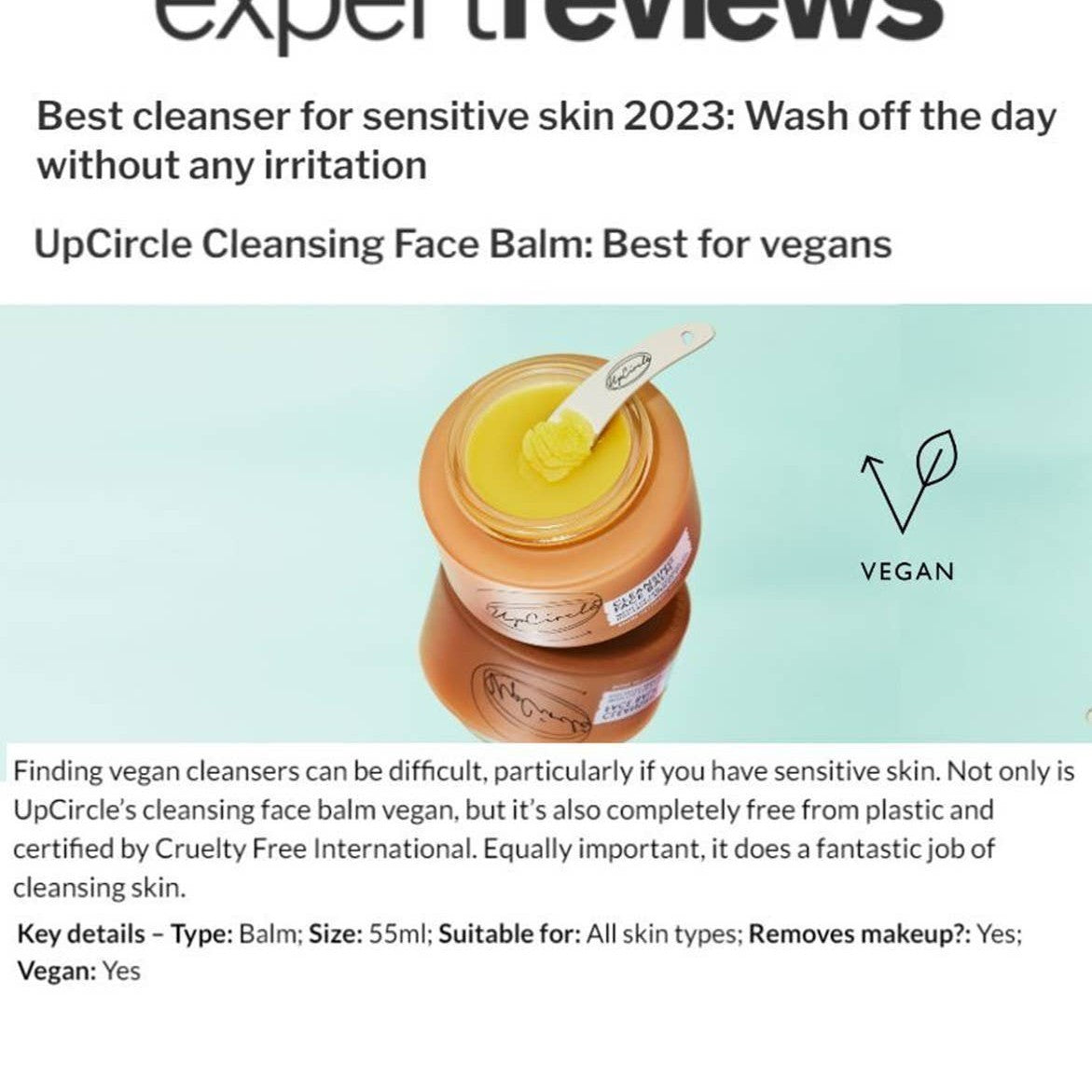 Natural Cleansing Face Balm makeup remover with Oat + Vitamin E