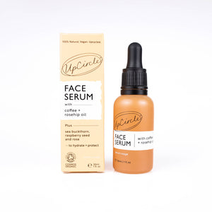 Upcircle Face Serum Collagen Boosting Facial Oil - Serum with Coffee + Rosehip