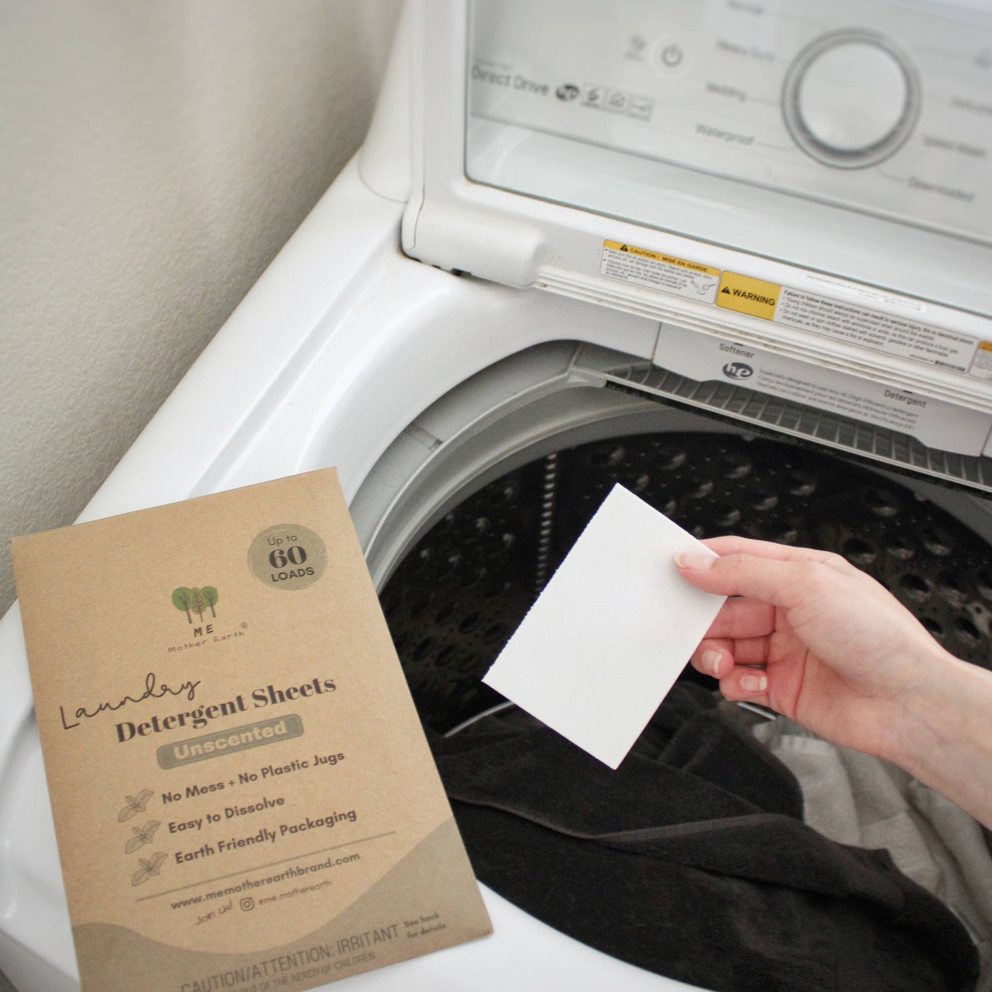 Laundry Detergent Sheets: 60 Loads: Unscented