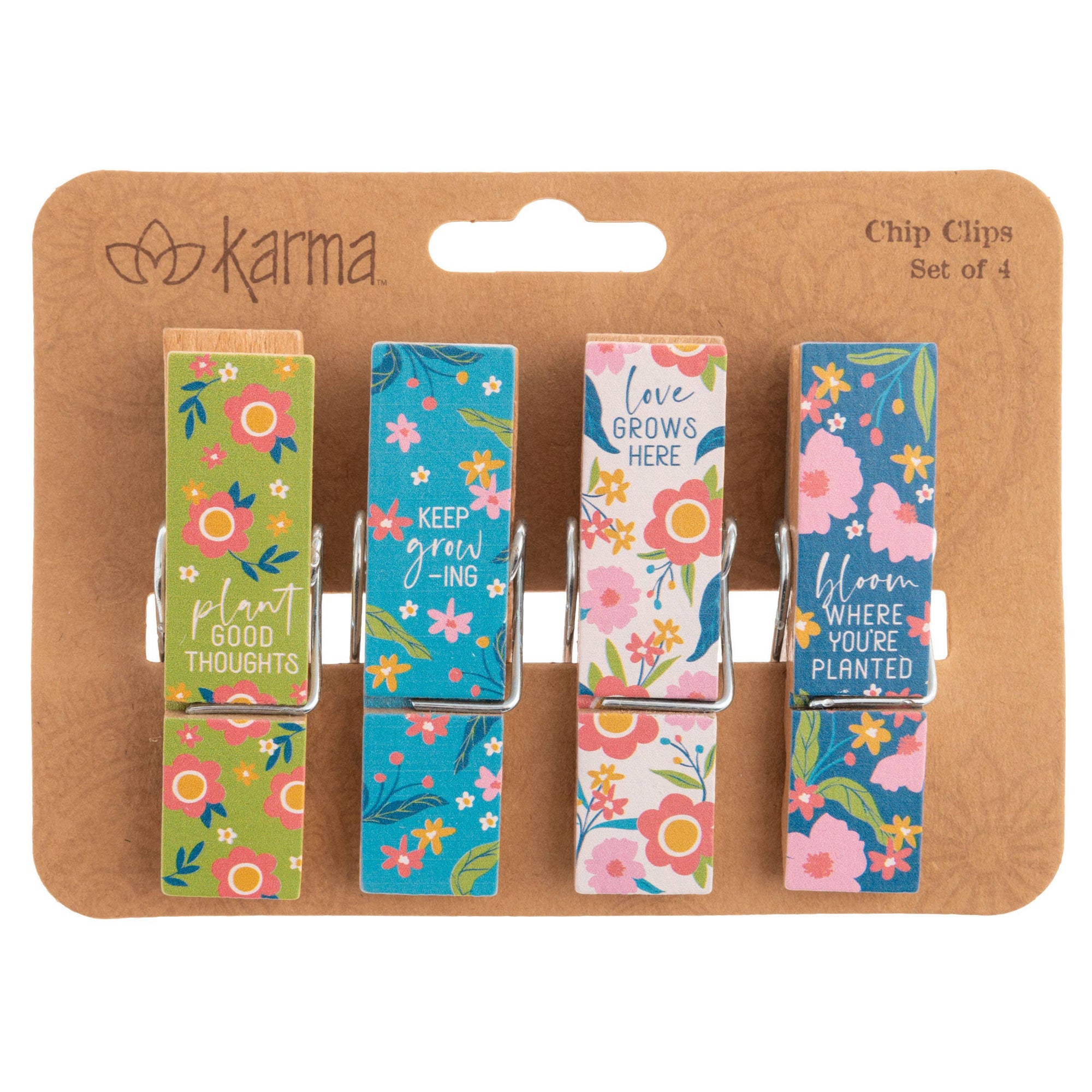 Chip Clips Set: Floral