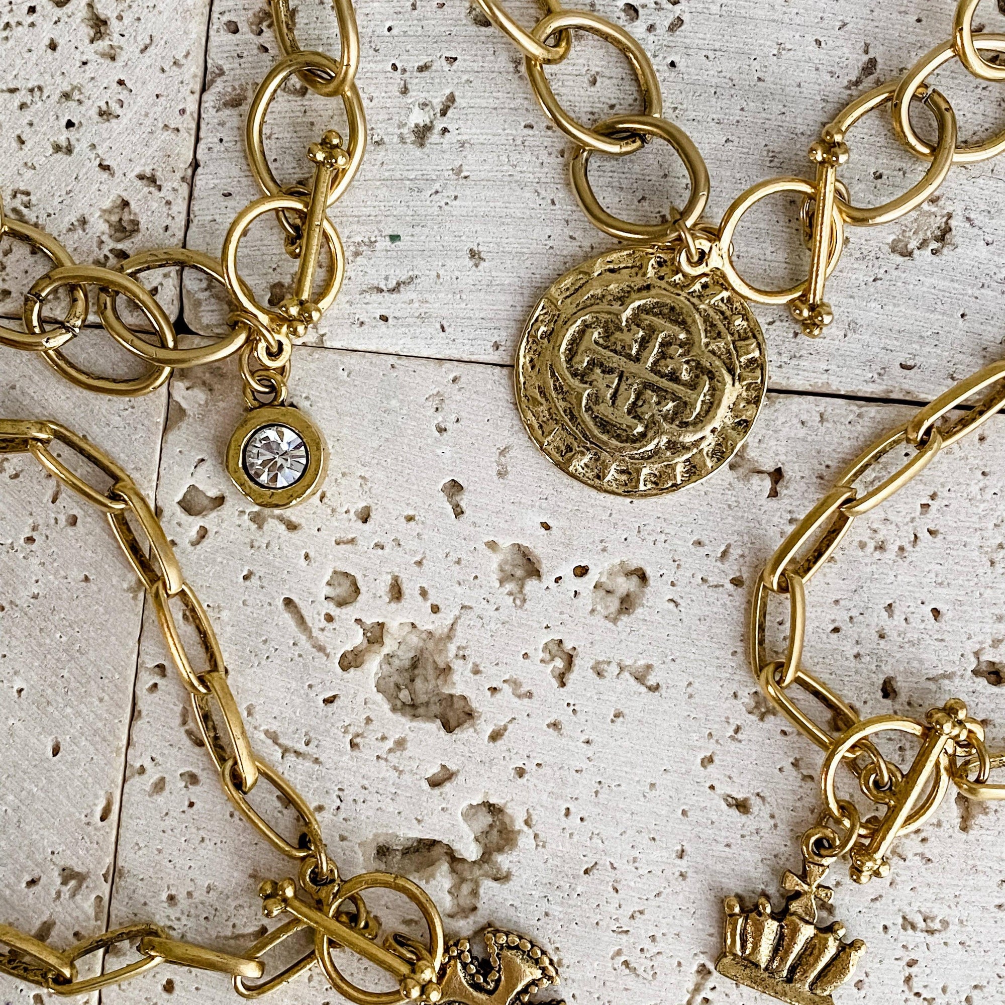 Sparkle in Your Eye Bracelet: Gold / 6.5”