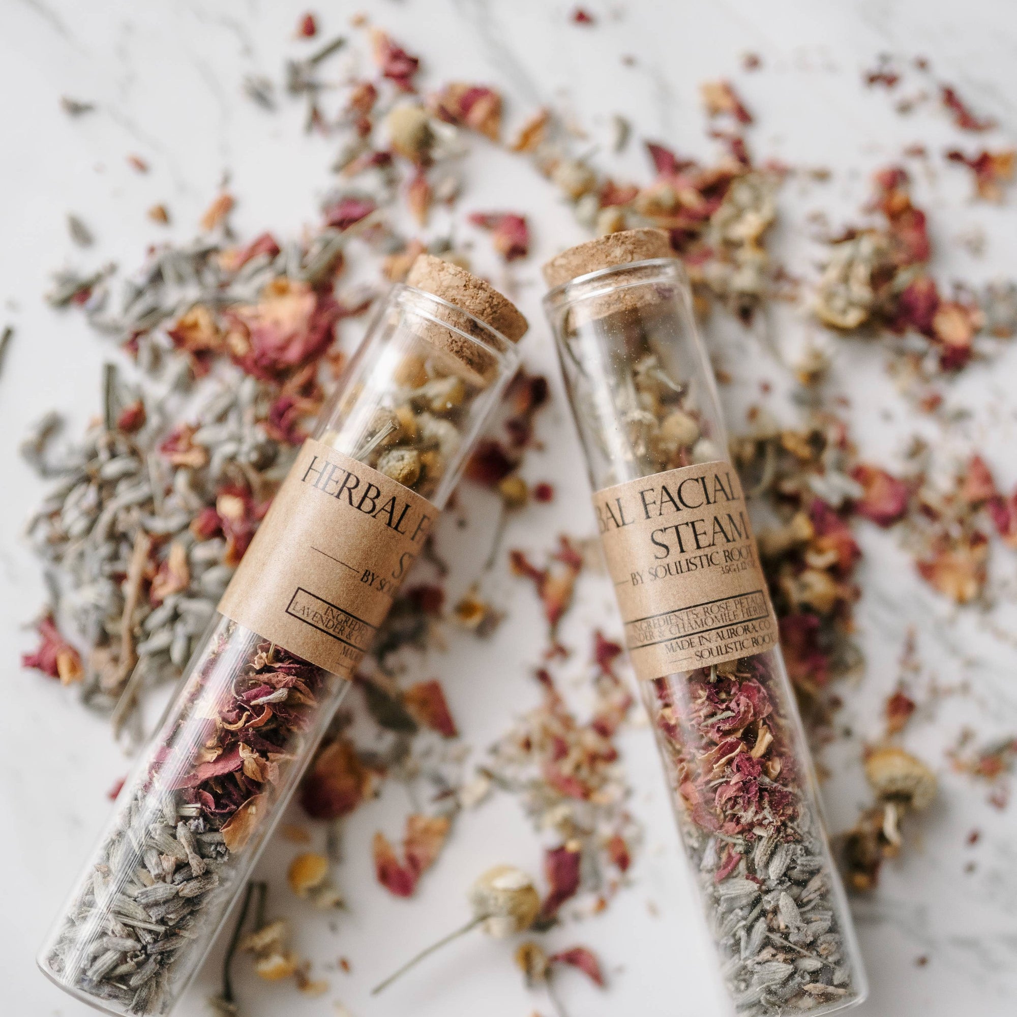 Herbal Facial Steam | Bath Tea with Dried Flowers and Herbs