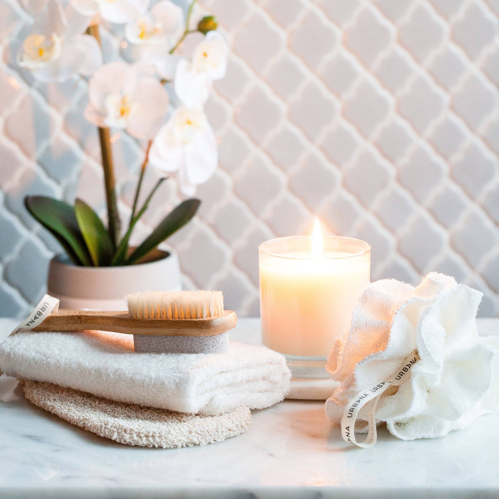 Spa Privé - Soap Mitt Bamboo - Lemon & Lavender