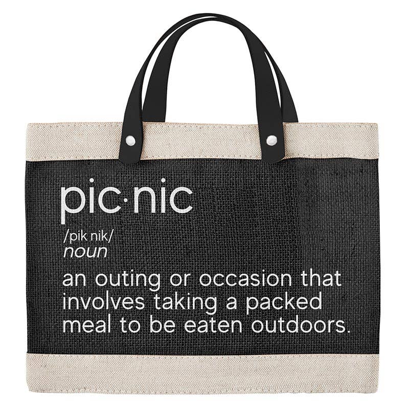 Black Mini Market Tote - Picnic