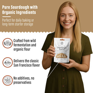 Organic, Non-GMO  Sourdough Starter Culture, Freeze Dried
