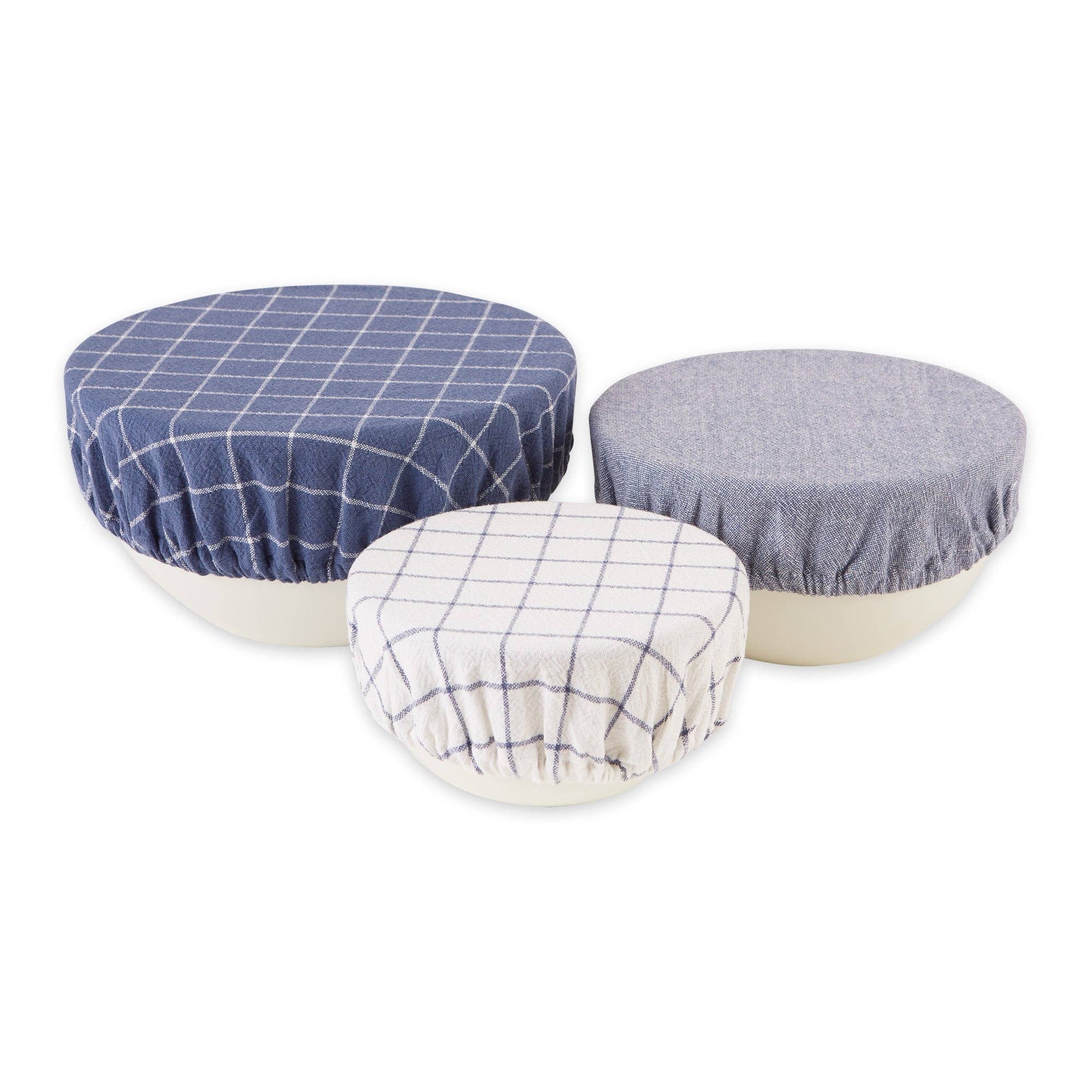 Blue Indigo Dish Covers Set of 3