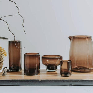 Handblown Glass Pitcher - Tamarind