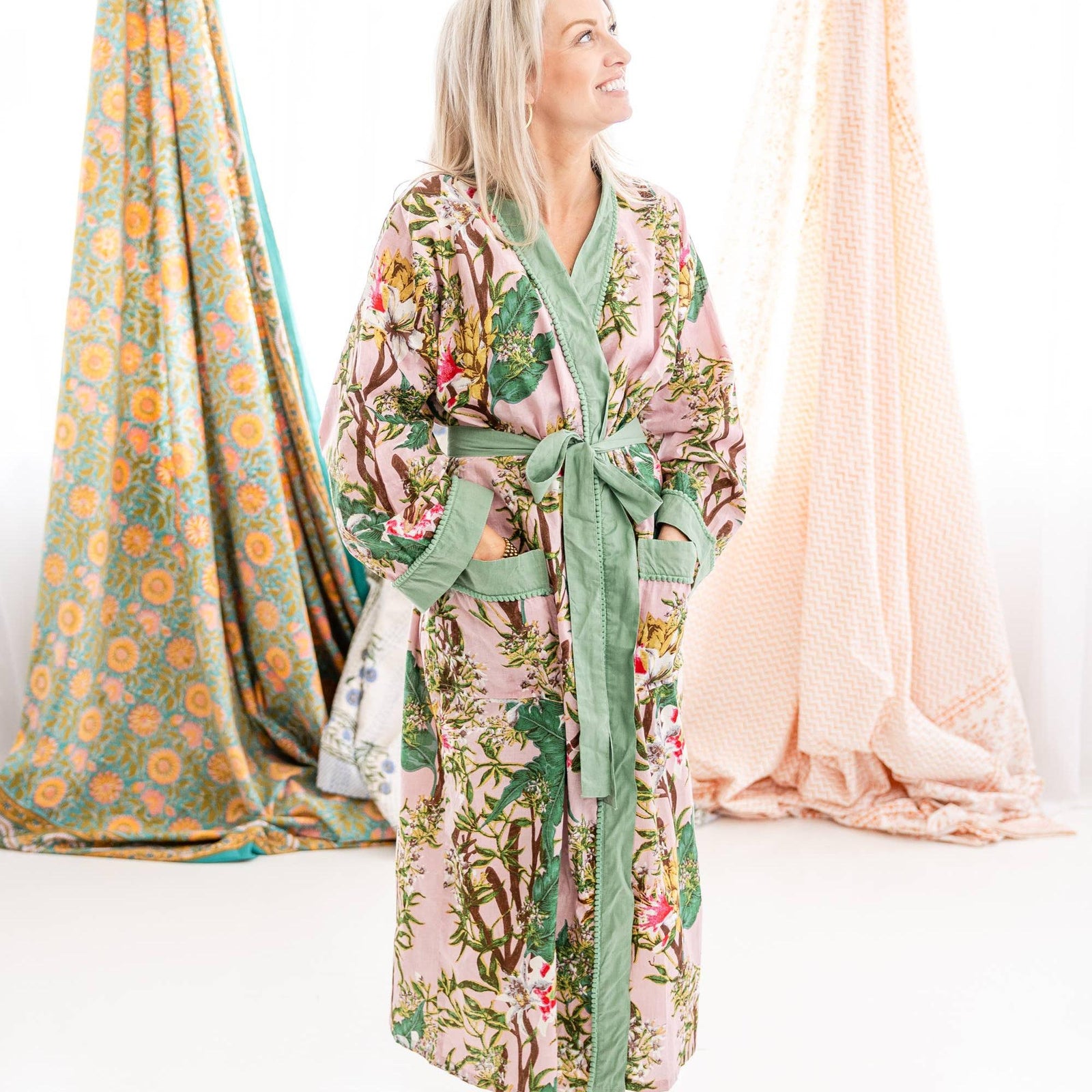 Palm Paradise Cotton Robe
