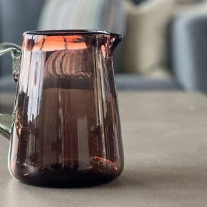 Handblown Glass Pitcher - Tamarind