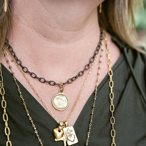 Shilling Necklace: Gold